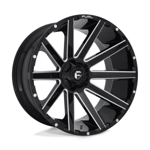 Fuel – D615 CONTRA – Black – 24″x12″ -44mm – Summer Wheels – D61524209847